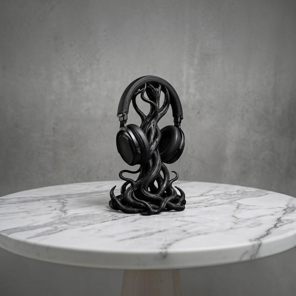 Gothic Tentacle Headphone Stand – Artistic 3D Printed Desk Organizer