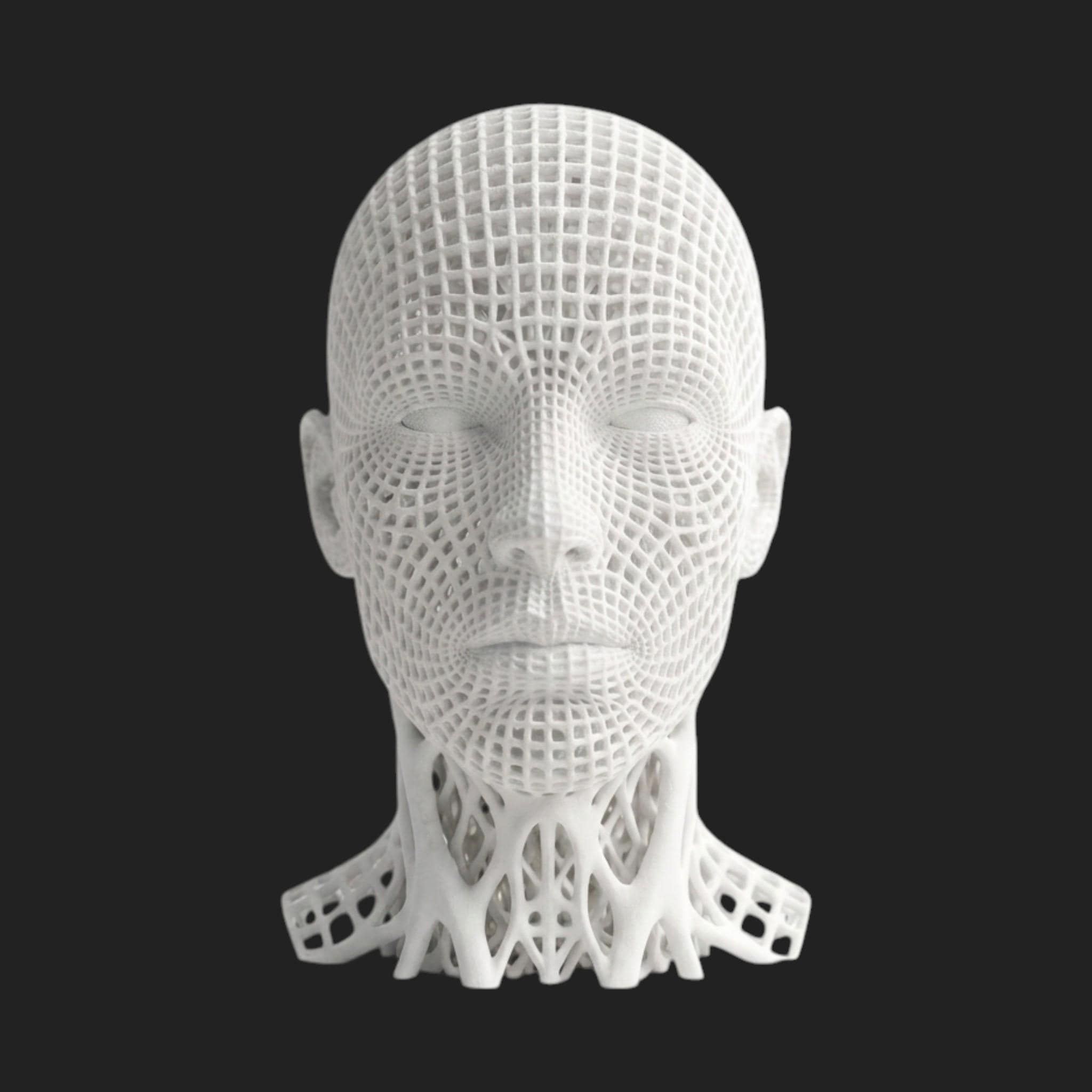 Voronoi Headphone Stand – Geometric 3D Printed Audiophile Desk Decor
