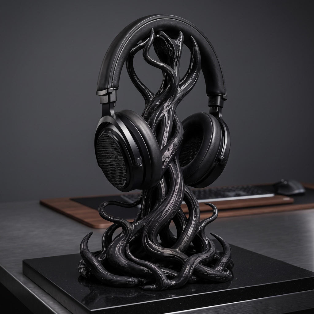 Gothic Tentacle Headphone Stand – Artistic 3D Printed Desk Organizer