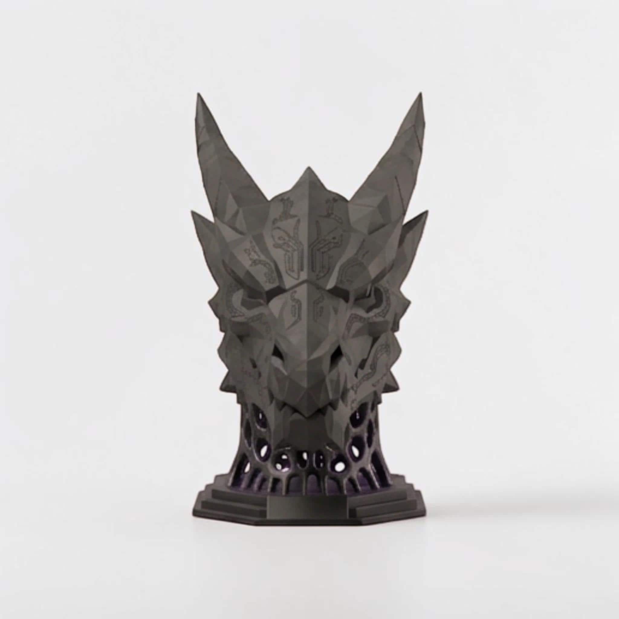 Mech Dragon Headset Stand – 3D Printed Sci-Fi Gaming Desk Decor