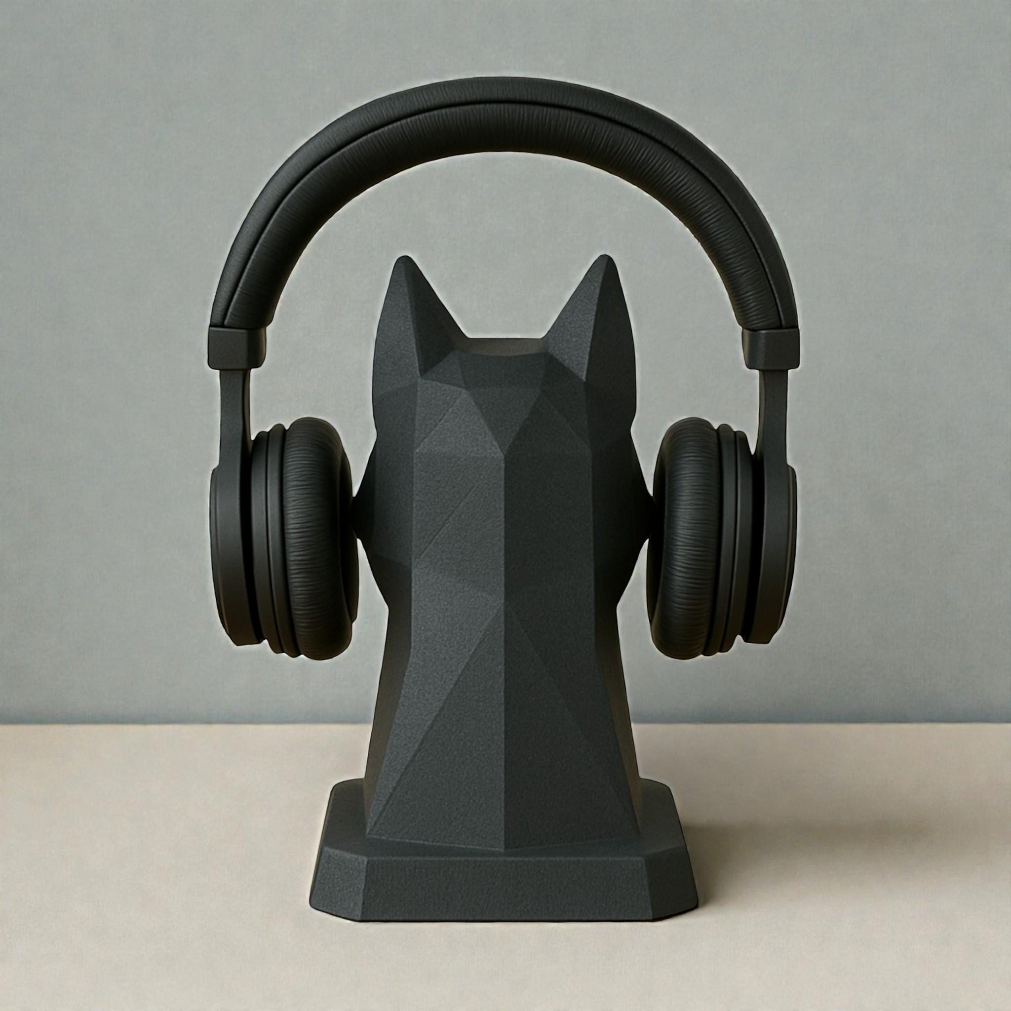 Dog Headphone Stand Geometric Desk Holder __etsy:7759829350