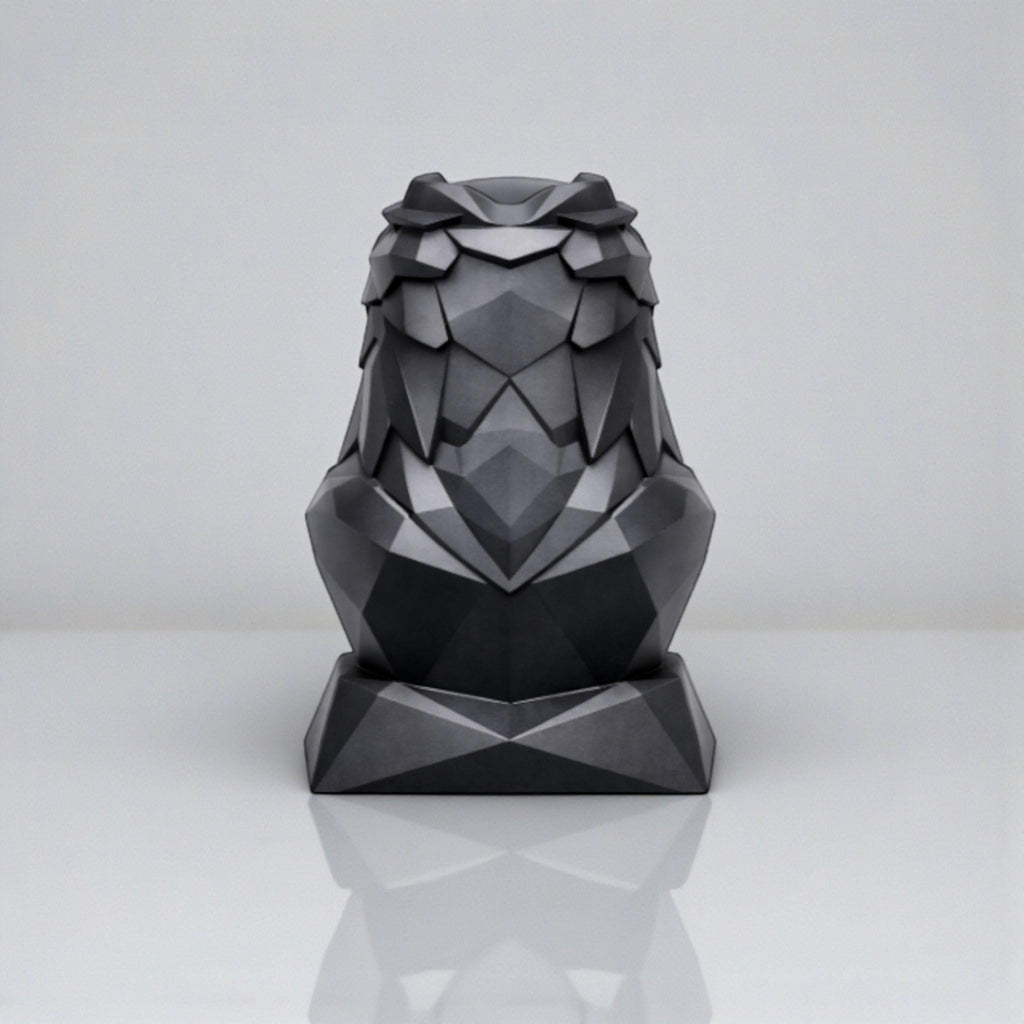 Eagle Headphone Stand, Geometric Black Desk Holder __etsy:7655417558