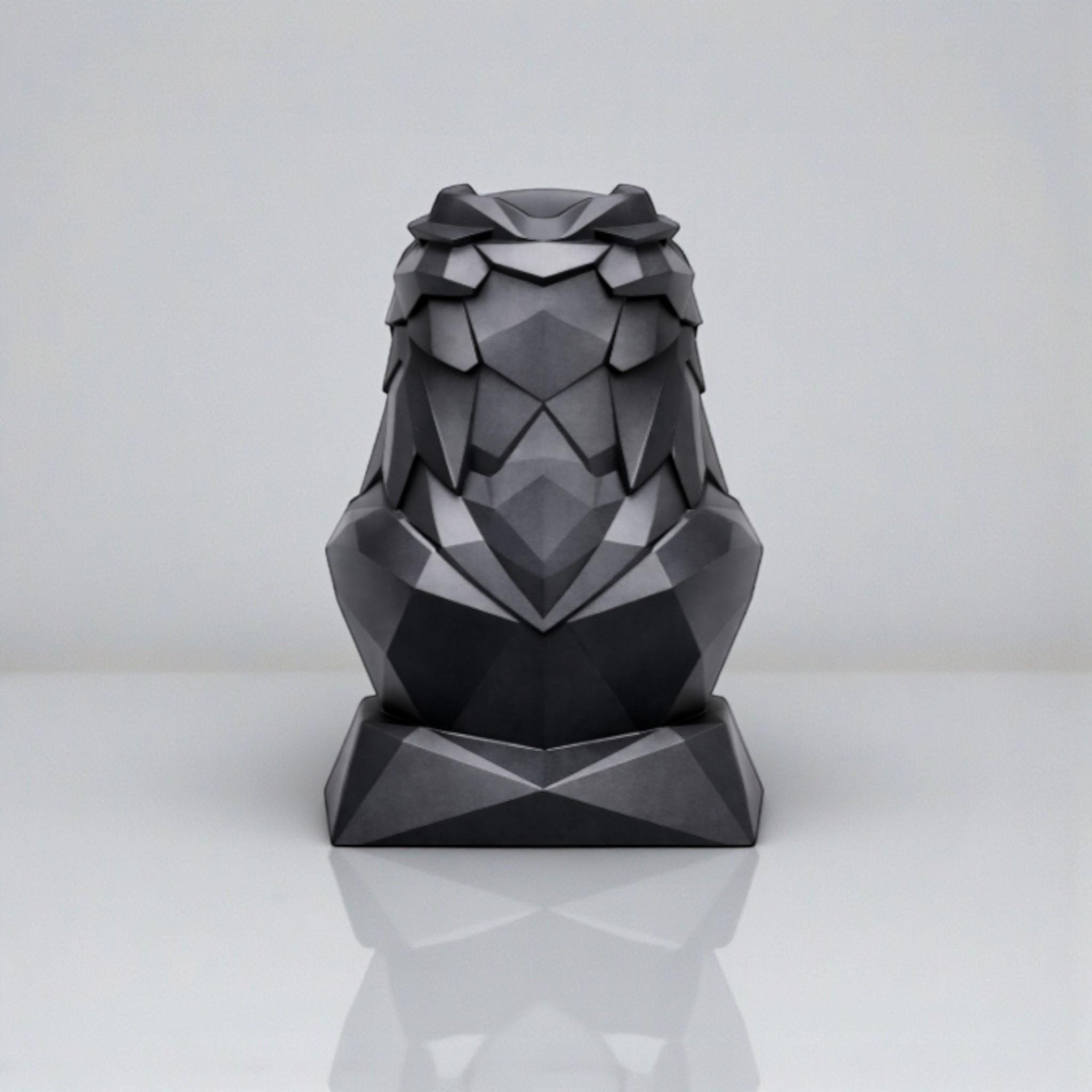 Eagle Headphone Stand, Geometric Black Desk Holder __etsy:7655417558