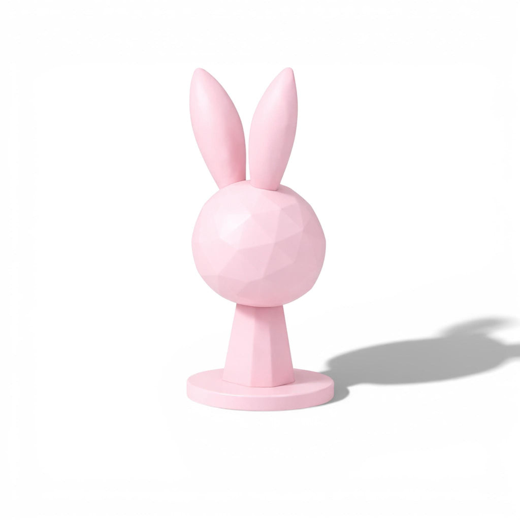 Geometric Bunny Headphone Stand, Kawaii Gaming Desk Decor, Gift for Gamers __etsy:7615910870