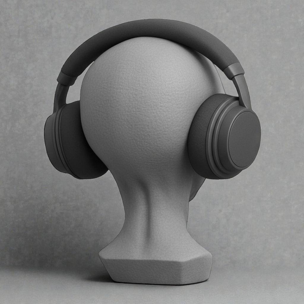Headphone Stand Alien Bust, Sci-Fi Desk Decor __etsy:7681845939