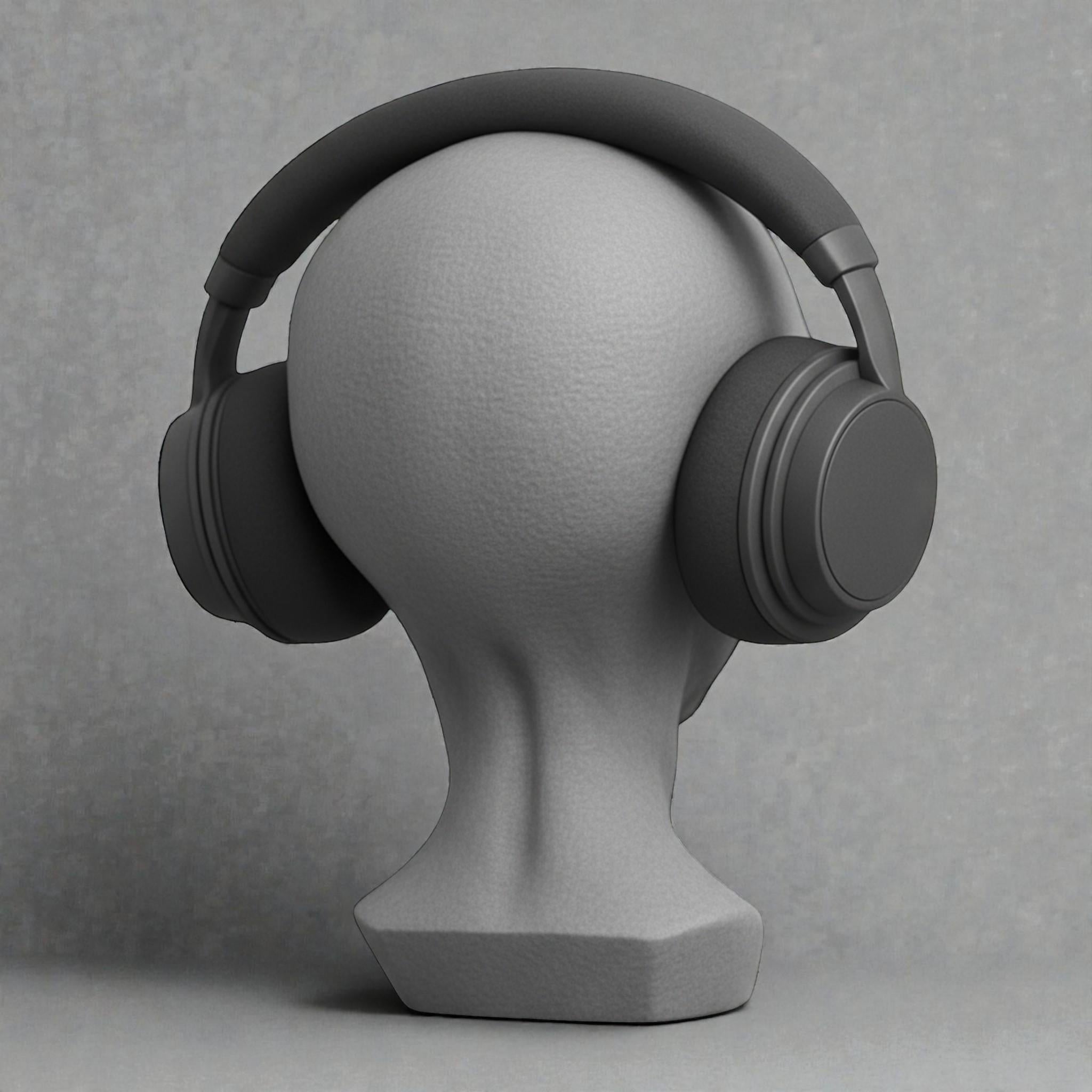 Headphone Stand Alien Bust, Sci-Fi Desk Decor __etsy:7681845939
