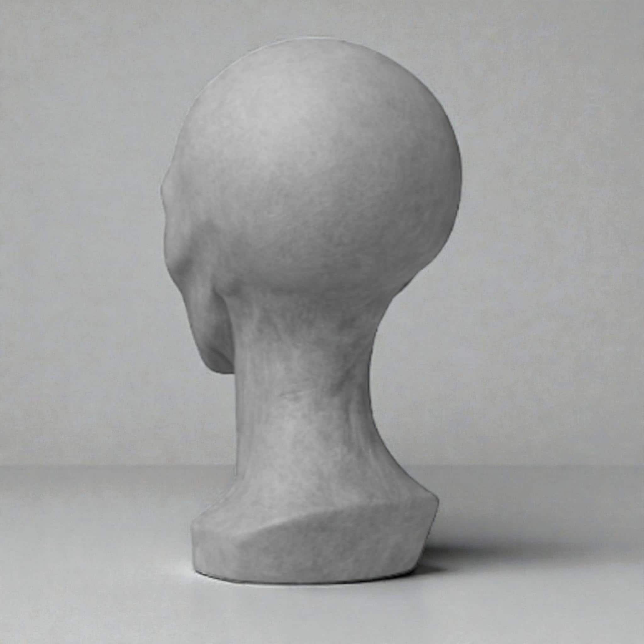Headphone Stand Alien Bust, Sci-Fi Desk Decor __etsy:7633899544