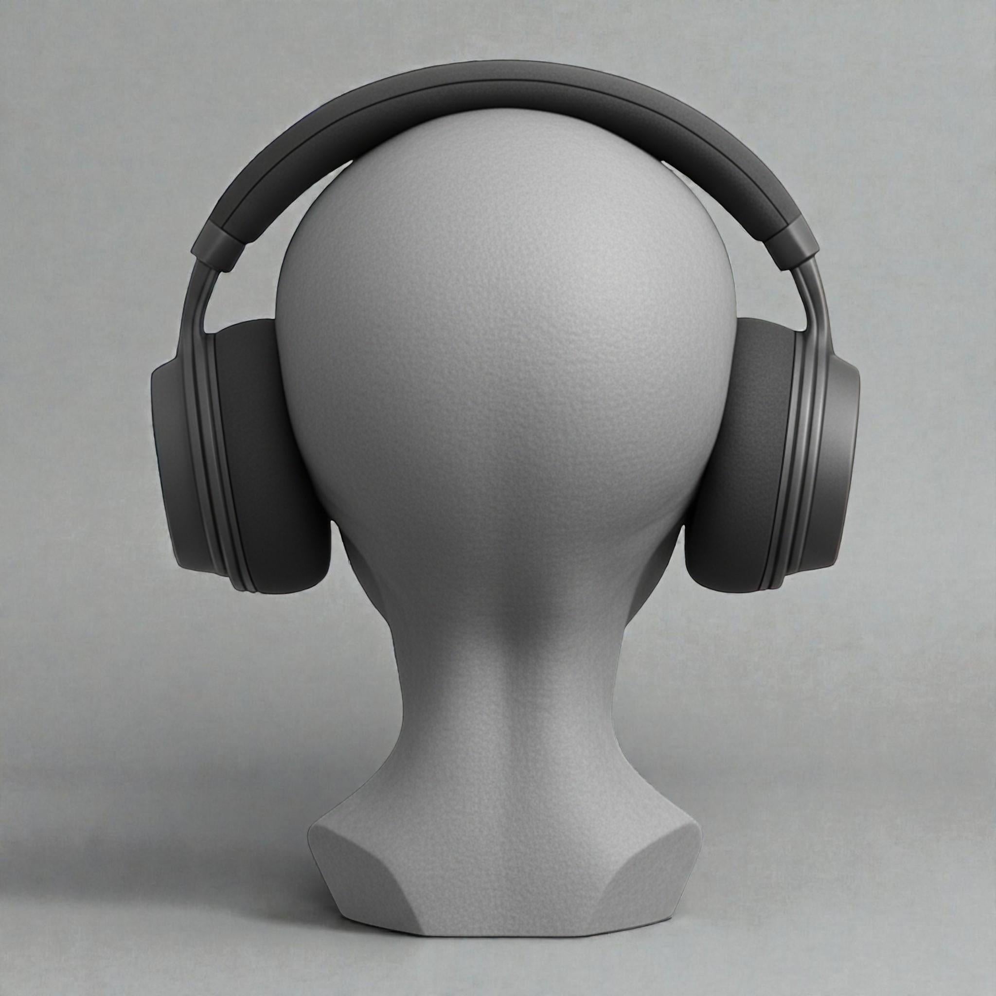 Headphone Stand Alien Bust, Sci-Fi Desk Decor __etsy:7681845923