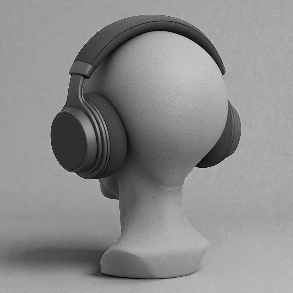 Headphone Stand Alien Bust, Sci-Fi Desk Decor __etsy:7633899726