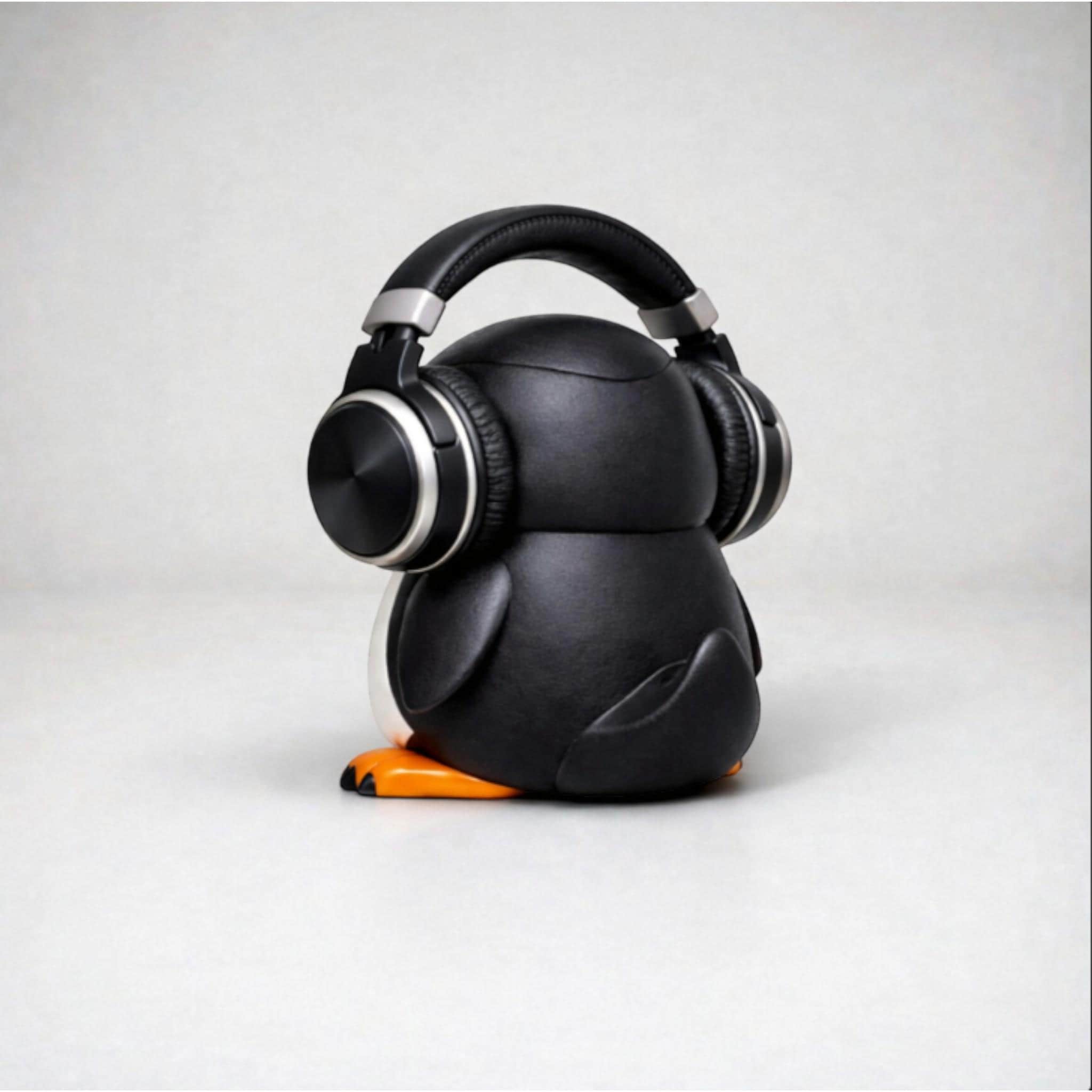 Penguin Headphone Stand, 3D Printed Headset Holder for Gaming Desk __etsy:7696099885