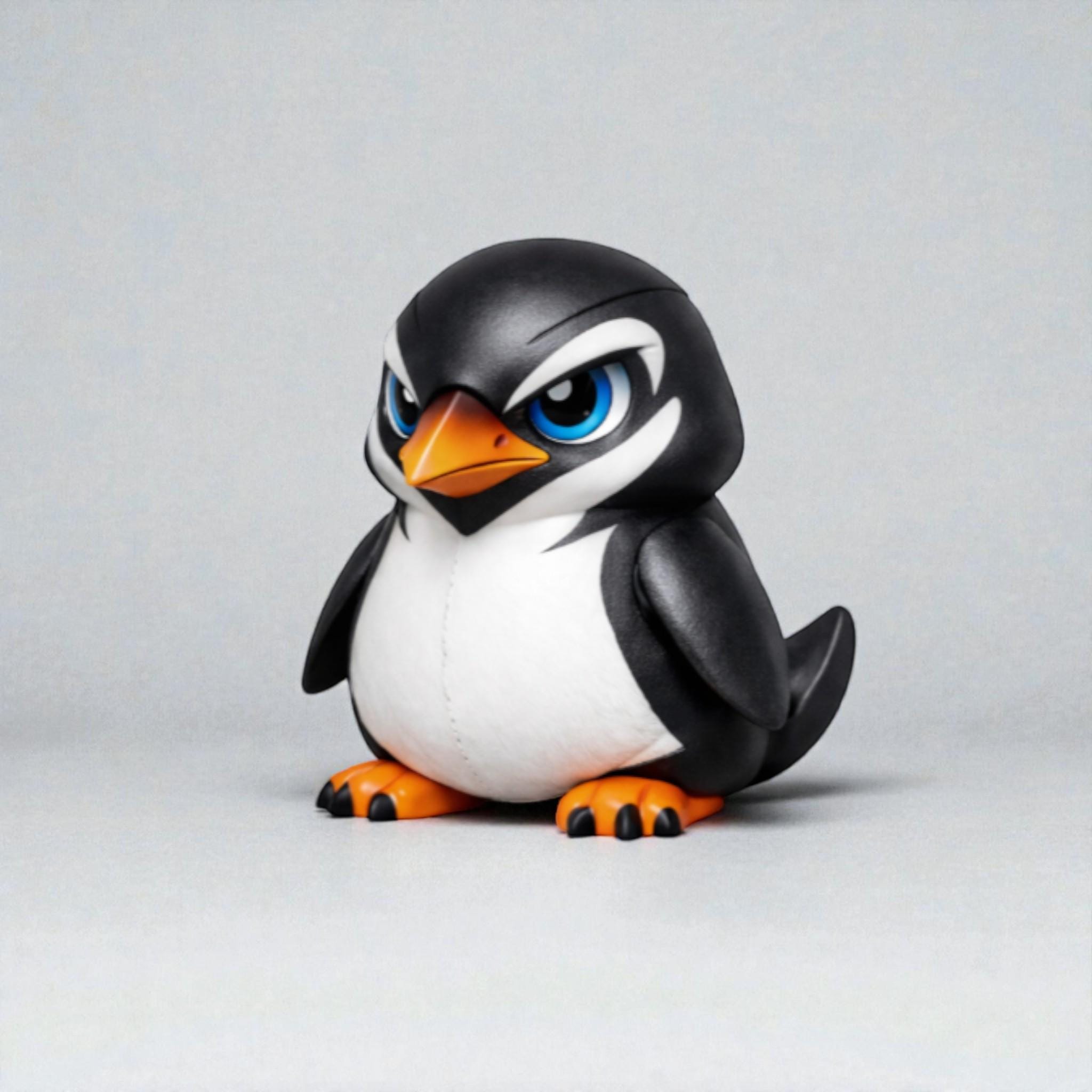 Penguin Headphone Stand, 3D Printed Headset Holder for Gaming Desk __etsy:7696099927
