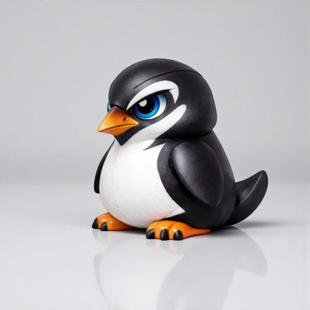 Penguin Headphone Stand, 3D Printed Headset Holder for Gaming Desk __etsy:7648154786