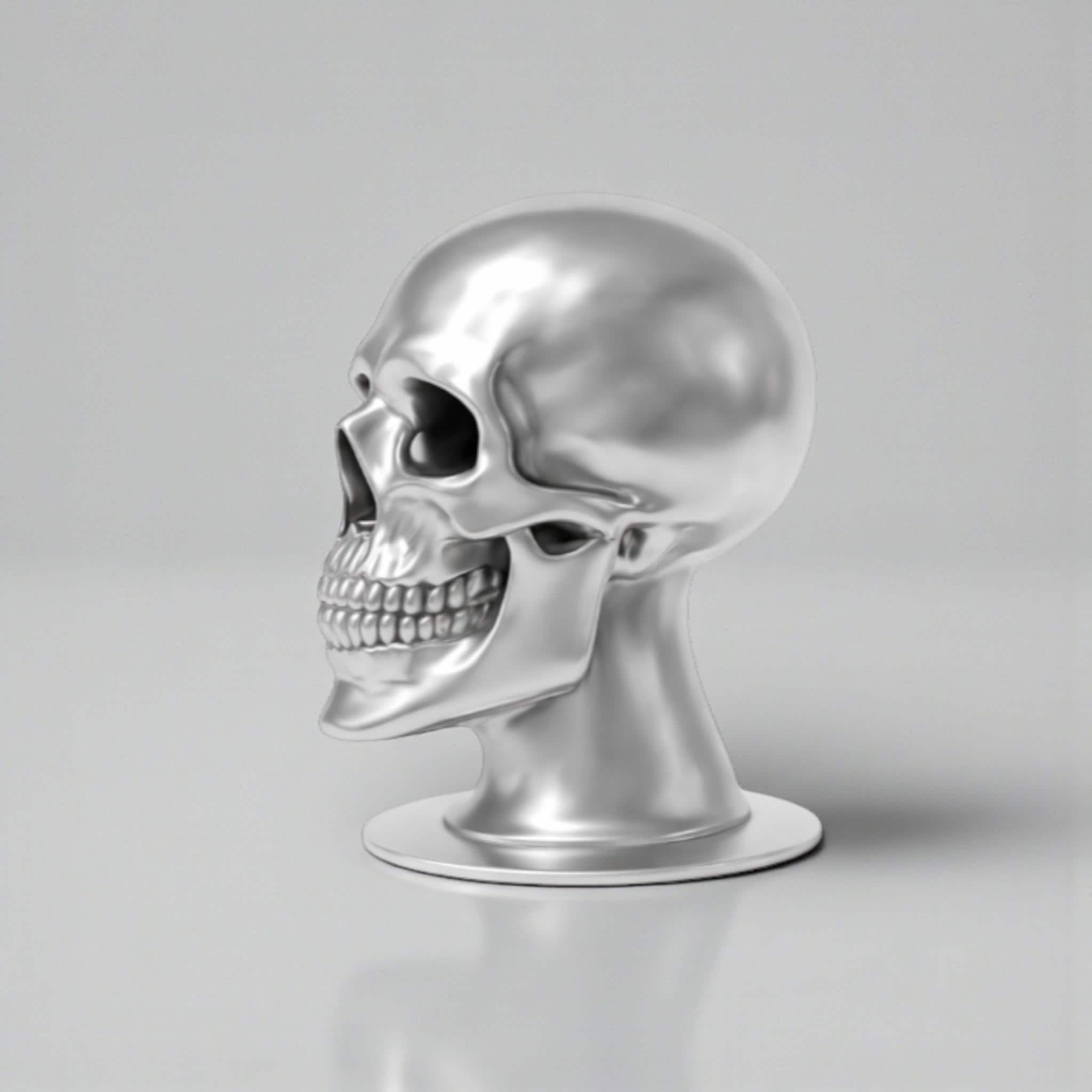 Skull Headset Headphone Stand, Gaming Desk Headphone Hanger and Organizer, Gothic Gamer Desktop Accessory __etsy:7781019078