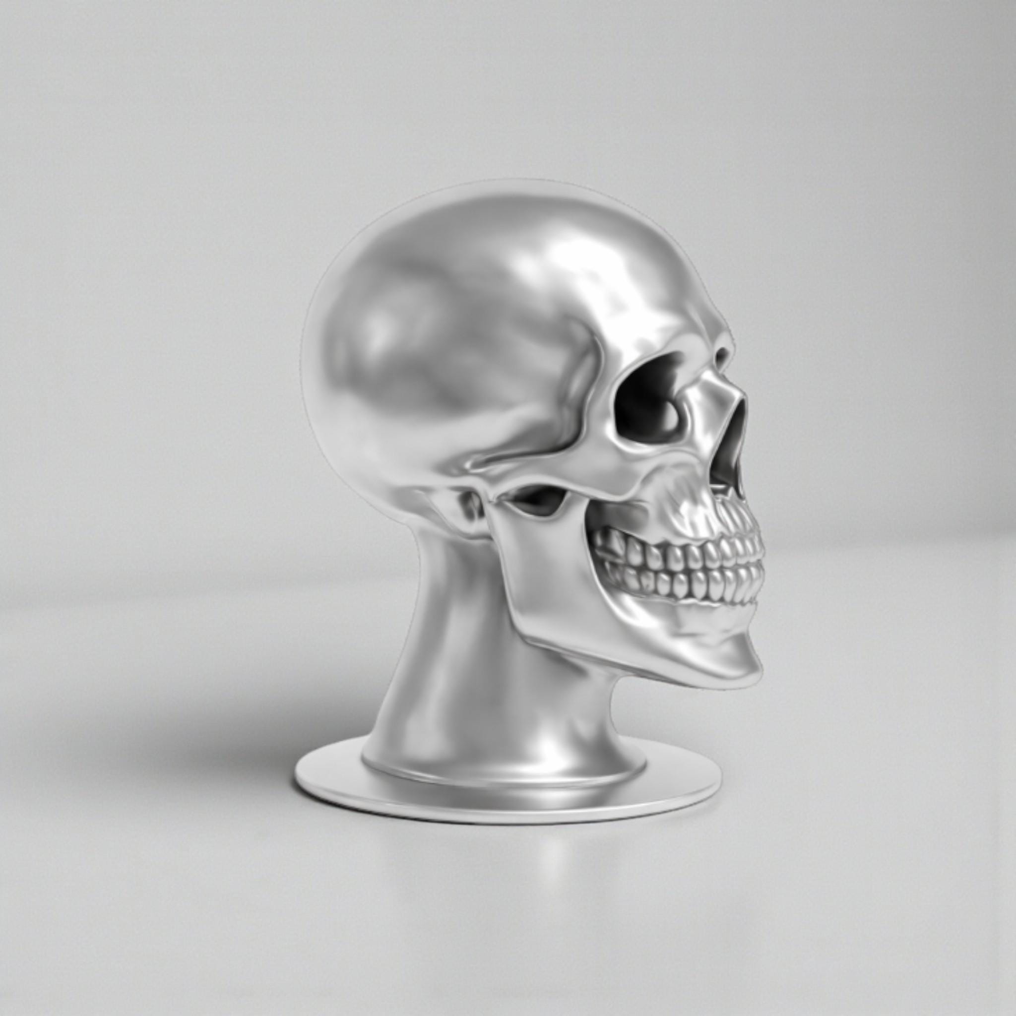 Skull Headset Headphone Stand, Gaming Desk Headphone Hanger and Organizer, Gothic Gamer Desktop Accessory __etsy:7828947533