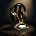 Headphone Stand with Earbud Tray – Minimalist 3D Printed Organizer