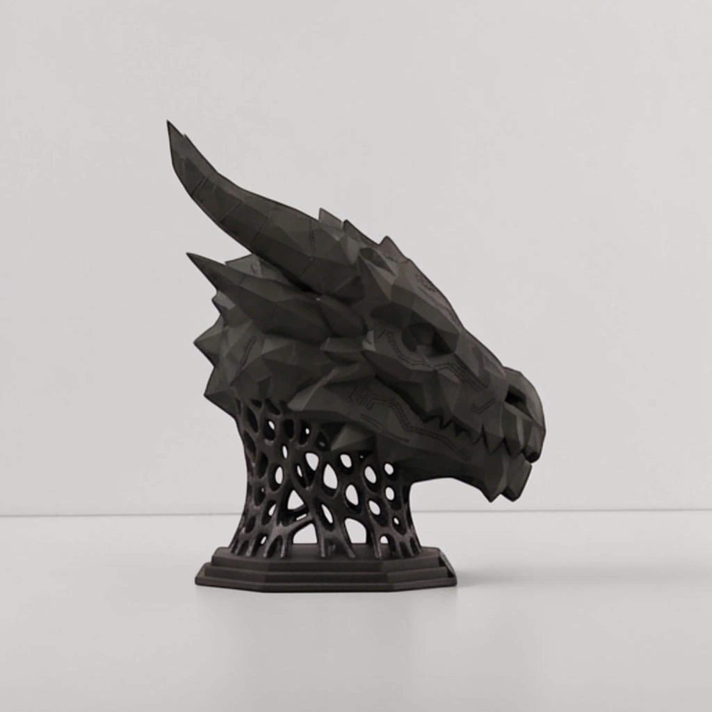 Mech Dragon Headset Stand – 3D Printed Sci-Fi Gaming Desk Decor