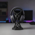 Cage Design Headphone Holder – 3D Printed Black Gaming Desk Stand