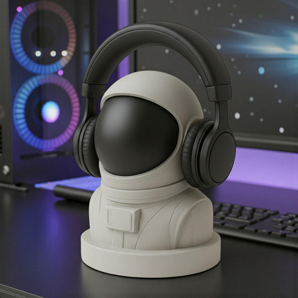 Astronaut Headphone Stand – 3D Printed Space Desk Decor & Headset Holder