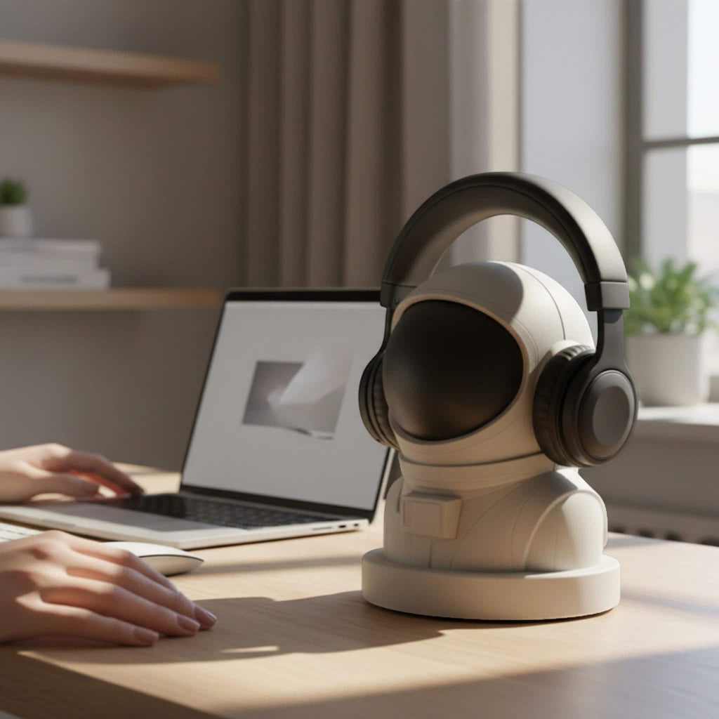 Astronaut Headphone Stand – 3D Printed Space Desk Decor & Headset Holder