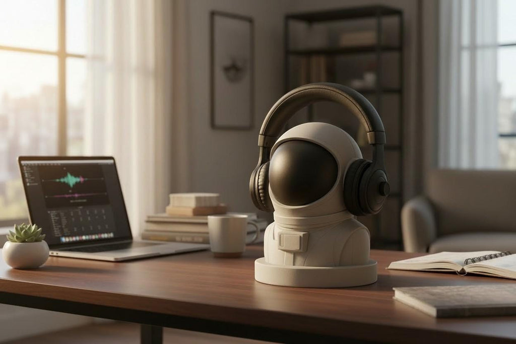 Astronaut Headphone Stand – 3D Printed Space Desk Decor & Headset Holder
