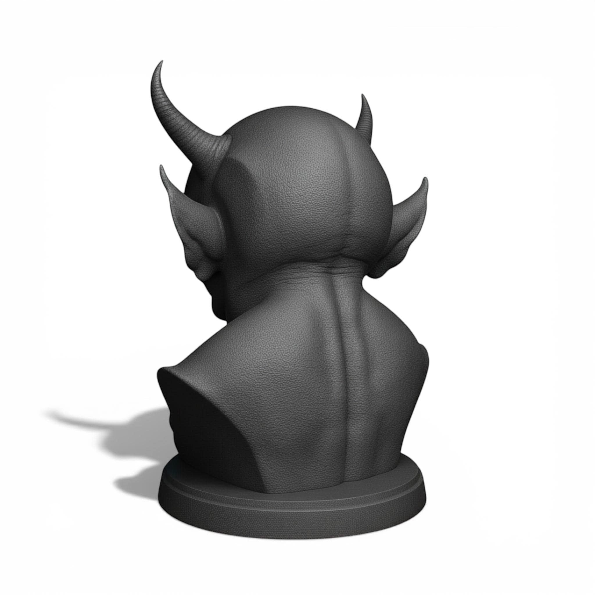 Demon Bust Headphone Stand – 3D Printed Horror Headset Holder for Desks