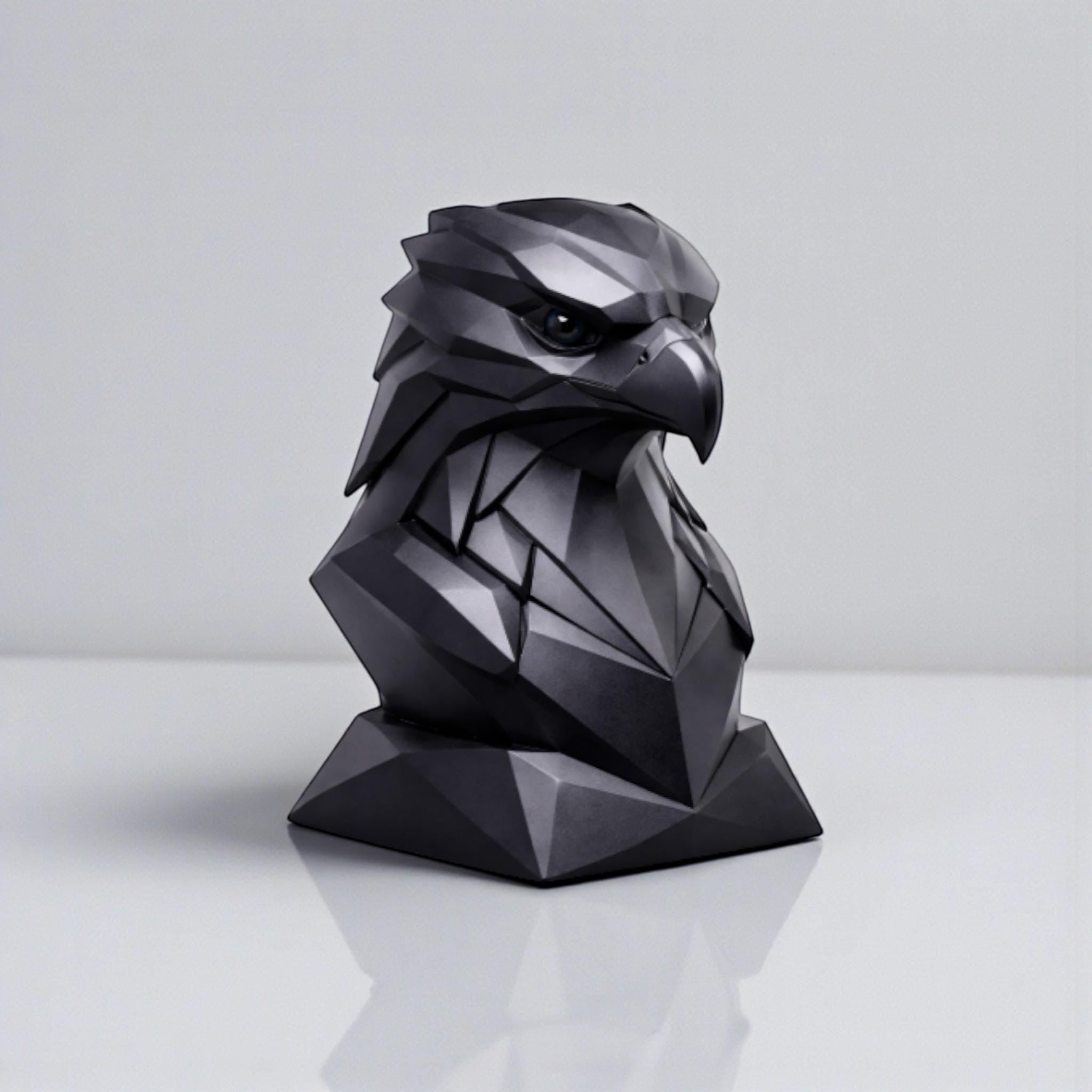 Eagle Headphone Stand – 3D Printed Geometric Low-Poly Gaming Desk Holder