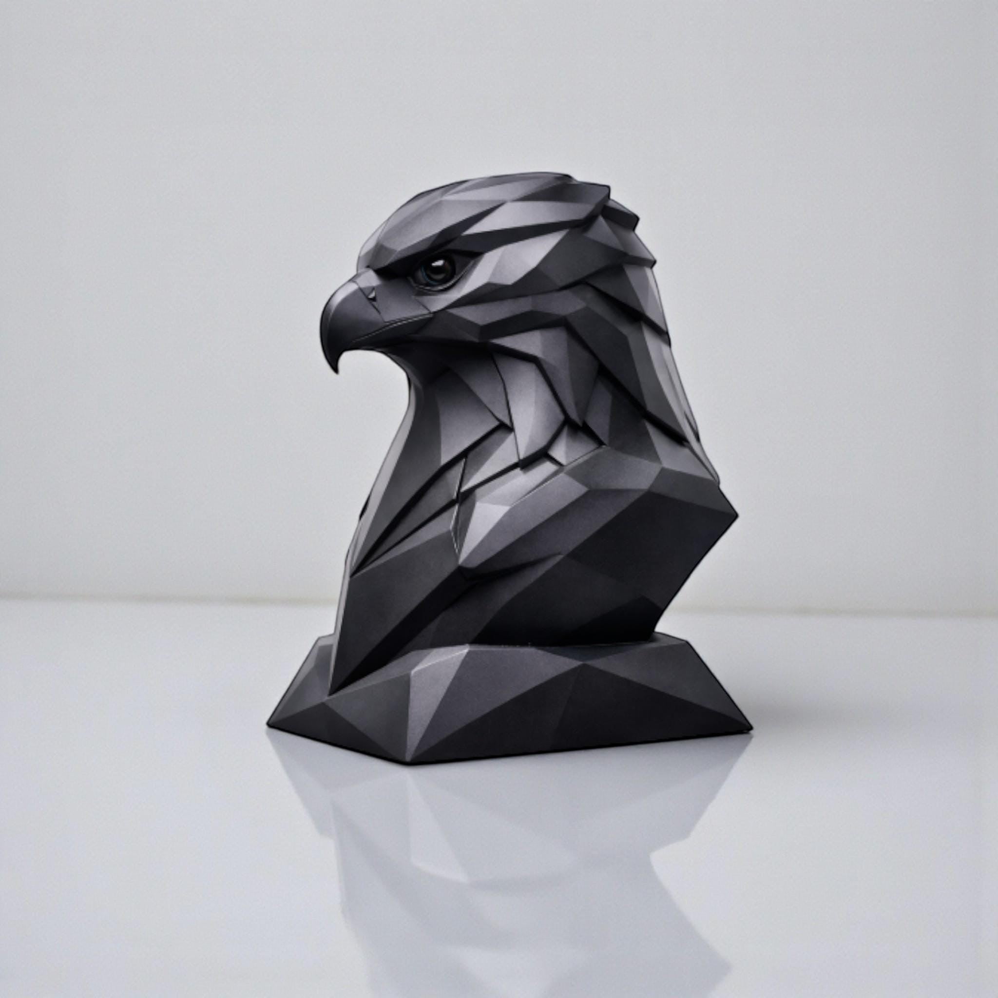 Eagle Headphone Stand – 3D Printed Geometric Low-Poly Gaming Desk Holder