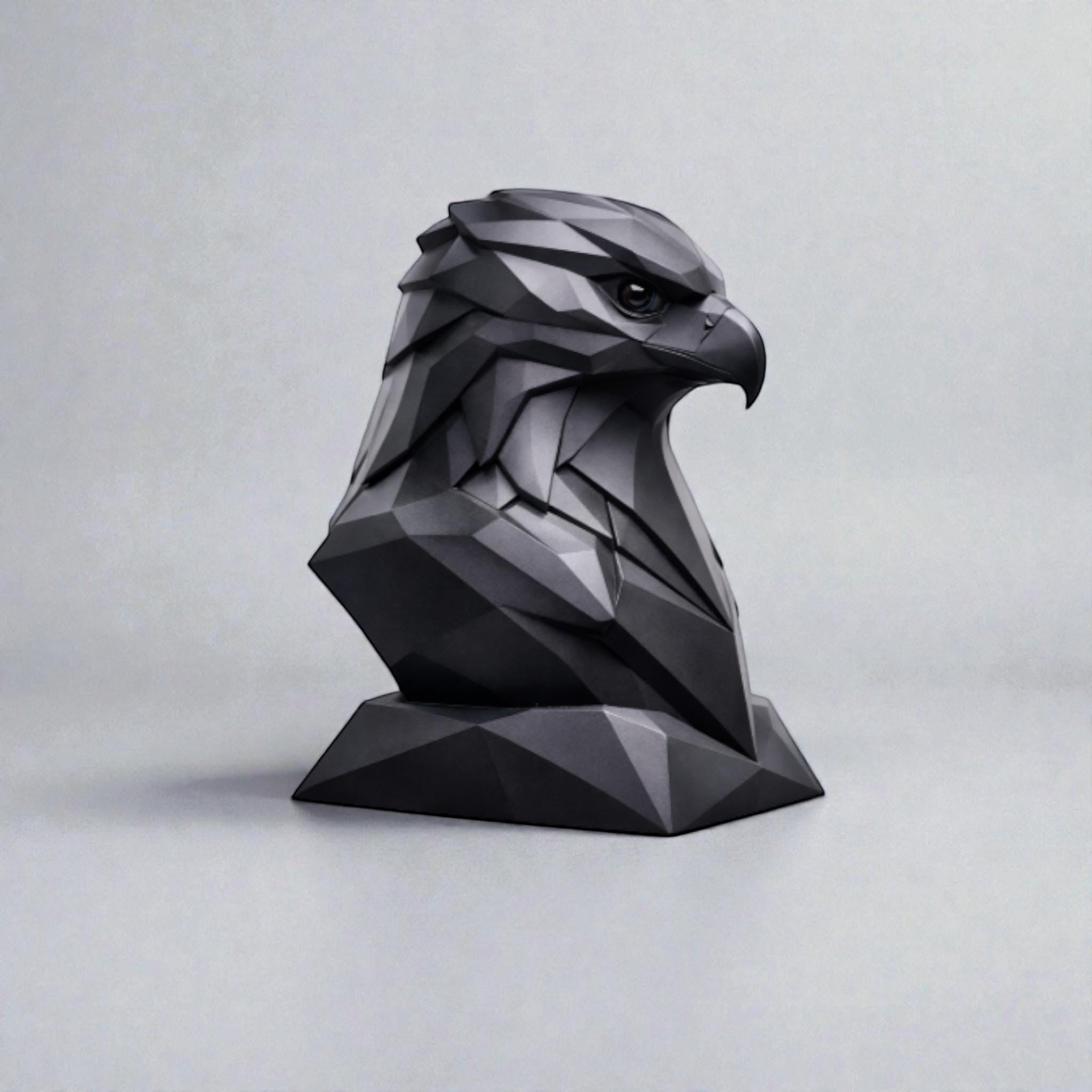 Eagle Headphone Stand – 3D Printed Geometric Low-Poly Gaming Desk Holder