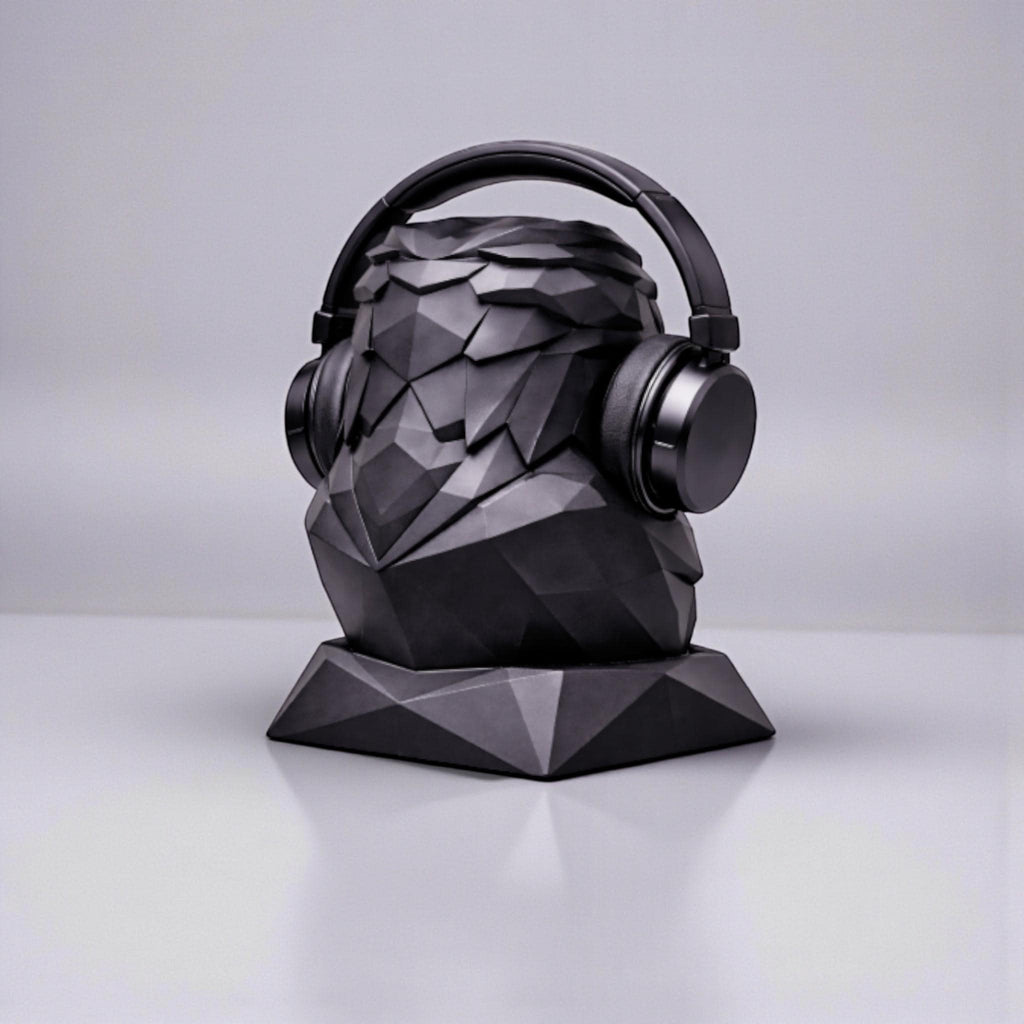 Eagle Headphone Stand – 3D Printed Geometric Low-Poly Gaming Desk Holder
