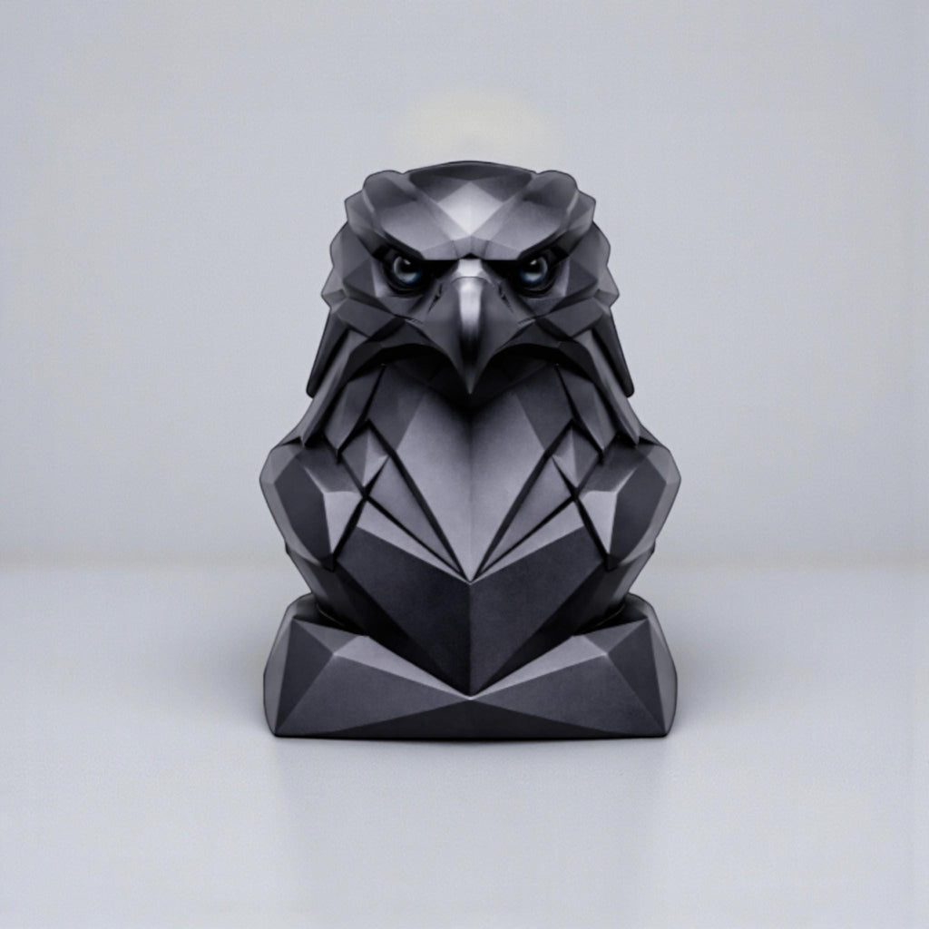 Eagle Headphone Stand – 3D Printed Geometric Low-Poly Gaming Desk Holder