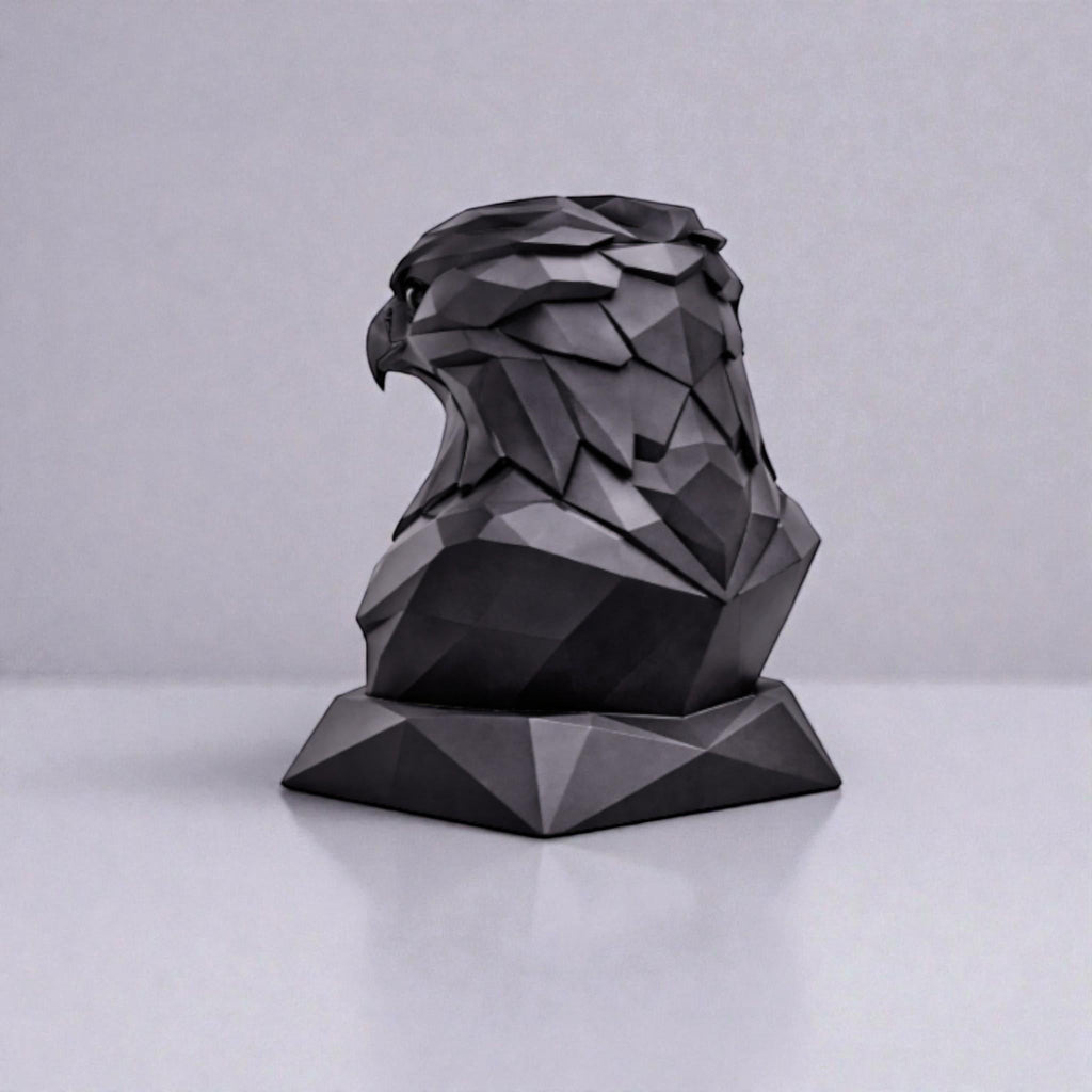 Eagle Headphone Stand – 3D Printed Geometric Low-Poly Gaming Desk Holder