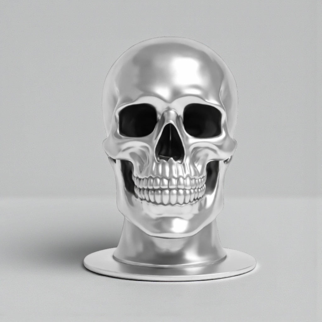 Skull Headphone Stand – Cyberpunk Gaming Desk Organizer & Headset Hanger
