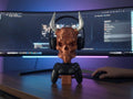 Cyber Skull Headset & Controller Stand – 3D Printed Cyberpunk Desk Decor