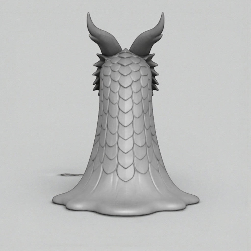 Dragon Head Headphone Stand – 3D Printed Fantasy Gothic Desk Holder