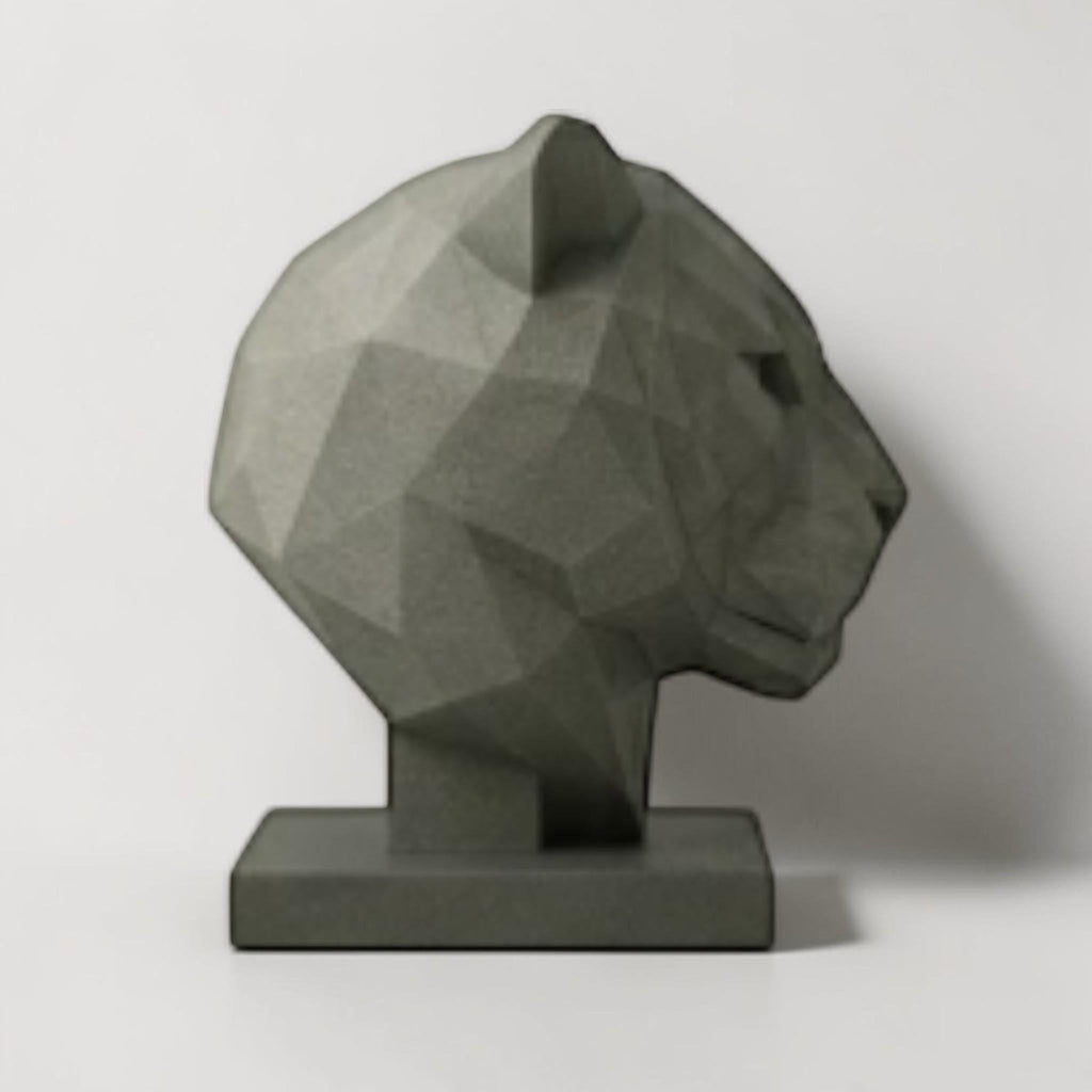 Tiger Headphone Stand – 3D Printed Low-Poly Geometric Animal Gaming Desk Decor