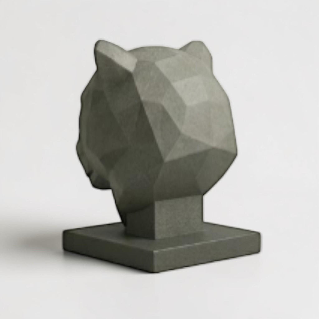 Tiger Headphone Stand – 3D Printed Low-Poly Geometric Animal Gaming Desk Decor