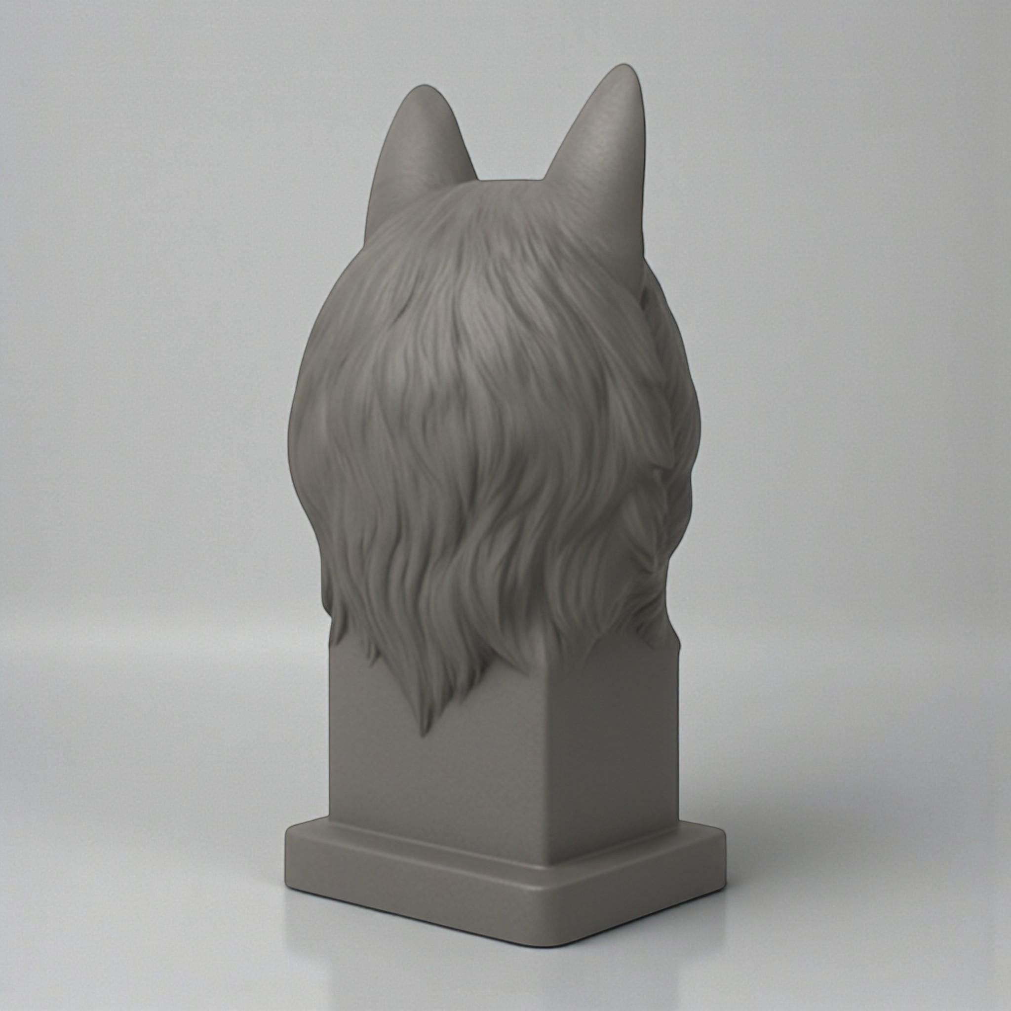 Wolf Headphone Stand – 3D Printed Animal Bust for Gaming Desks