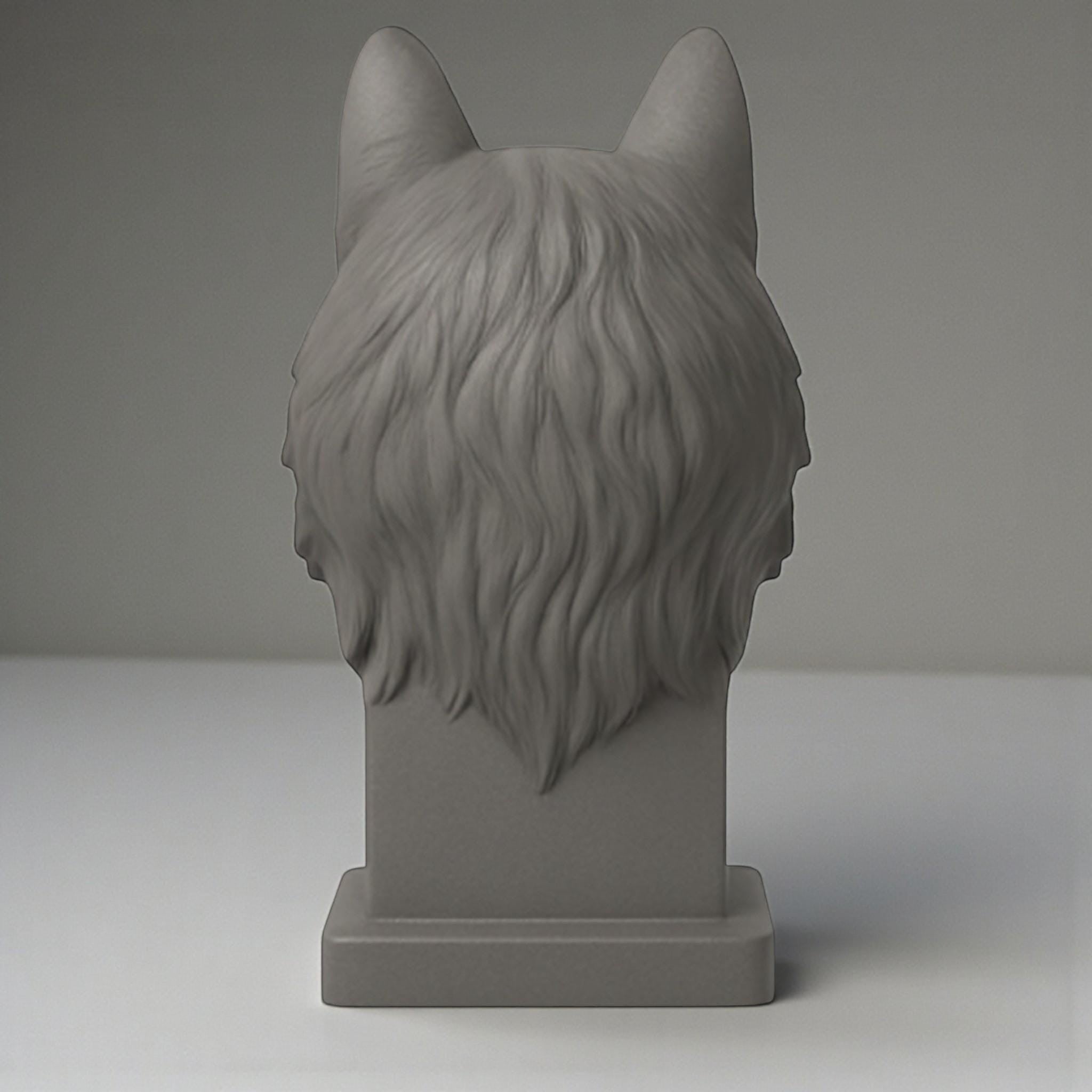 Wolf Headphone Stand – 3D Printed Animal Bust for Gaming Desks