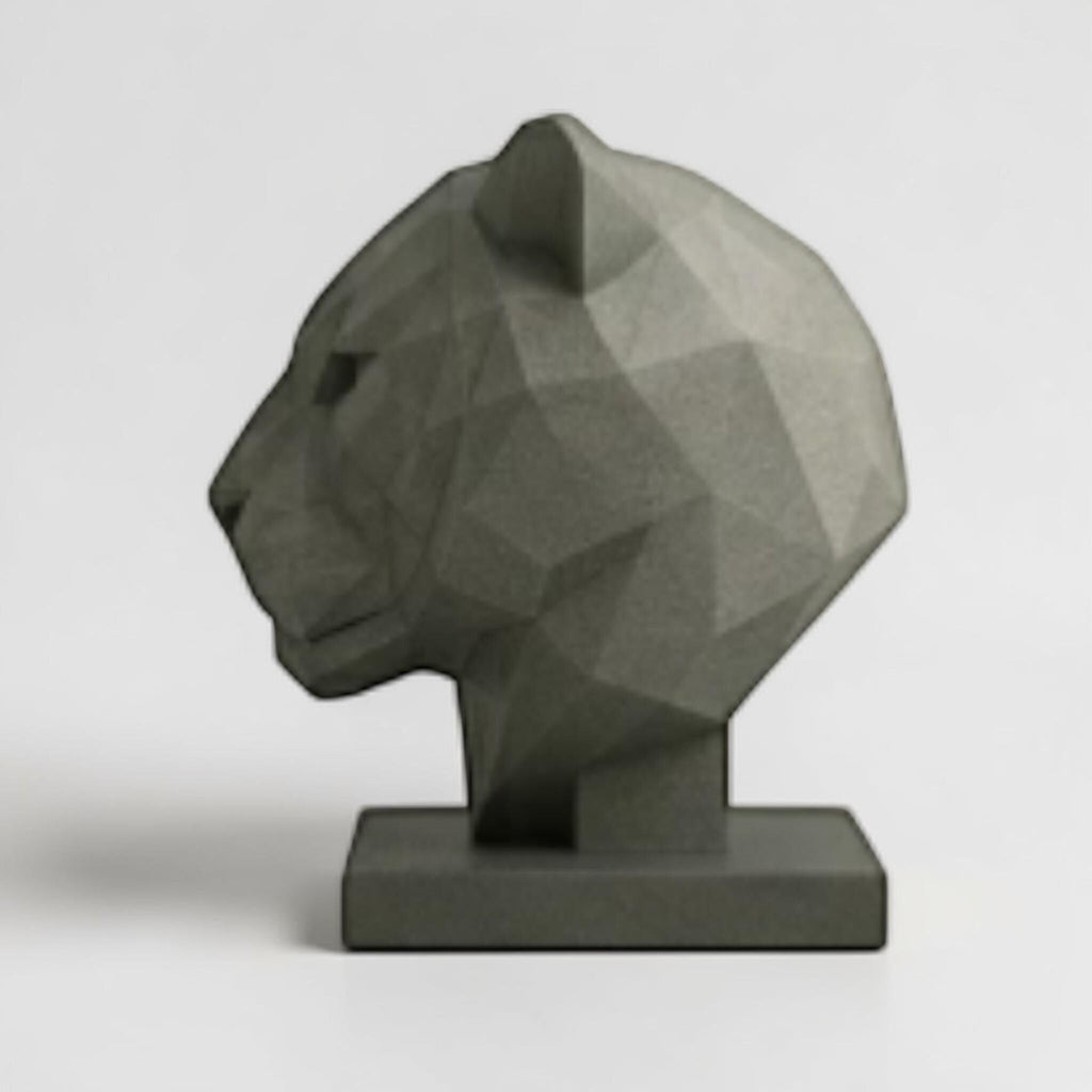 Tiger Headphone Stand – 3D Printed Low-Poly Geometric Animal Gaming Desk Decor