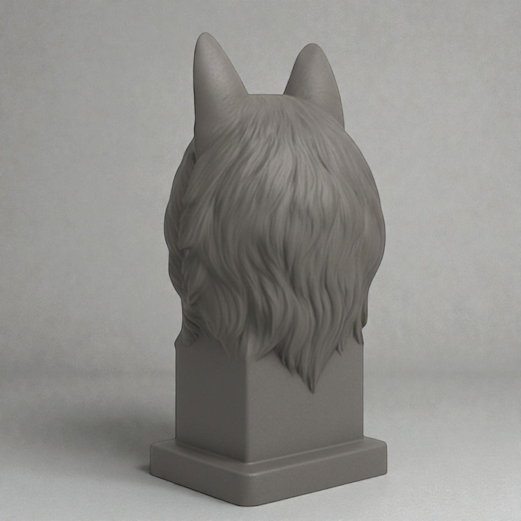 Wolf Headphone Stand – 3D Printed Animal Bust for Gaming Desks