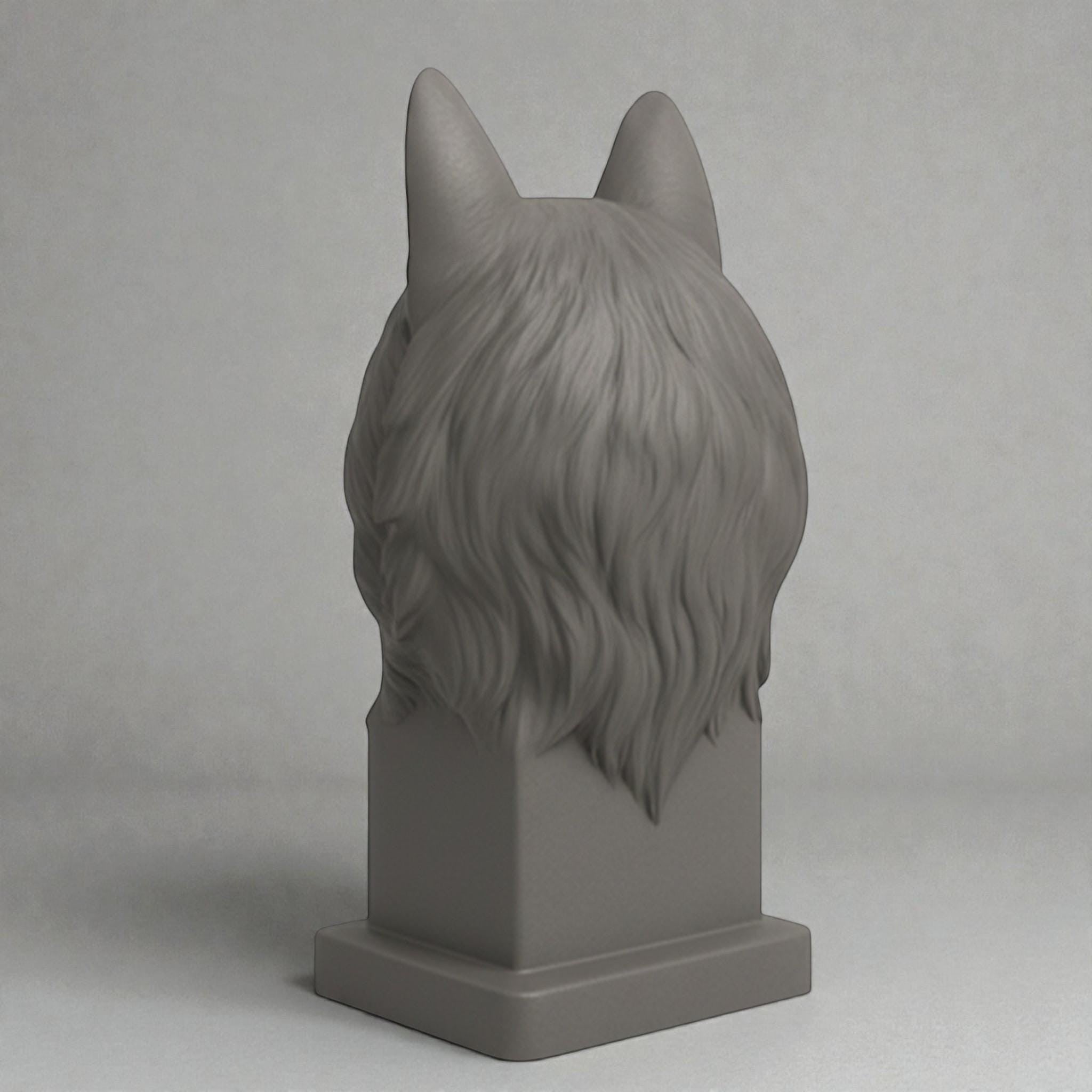 Wolf Headphone Stand – 3D Printed Animal Bust for Gaming Desks