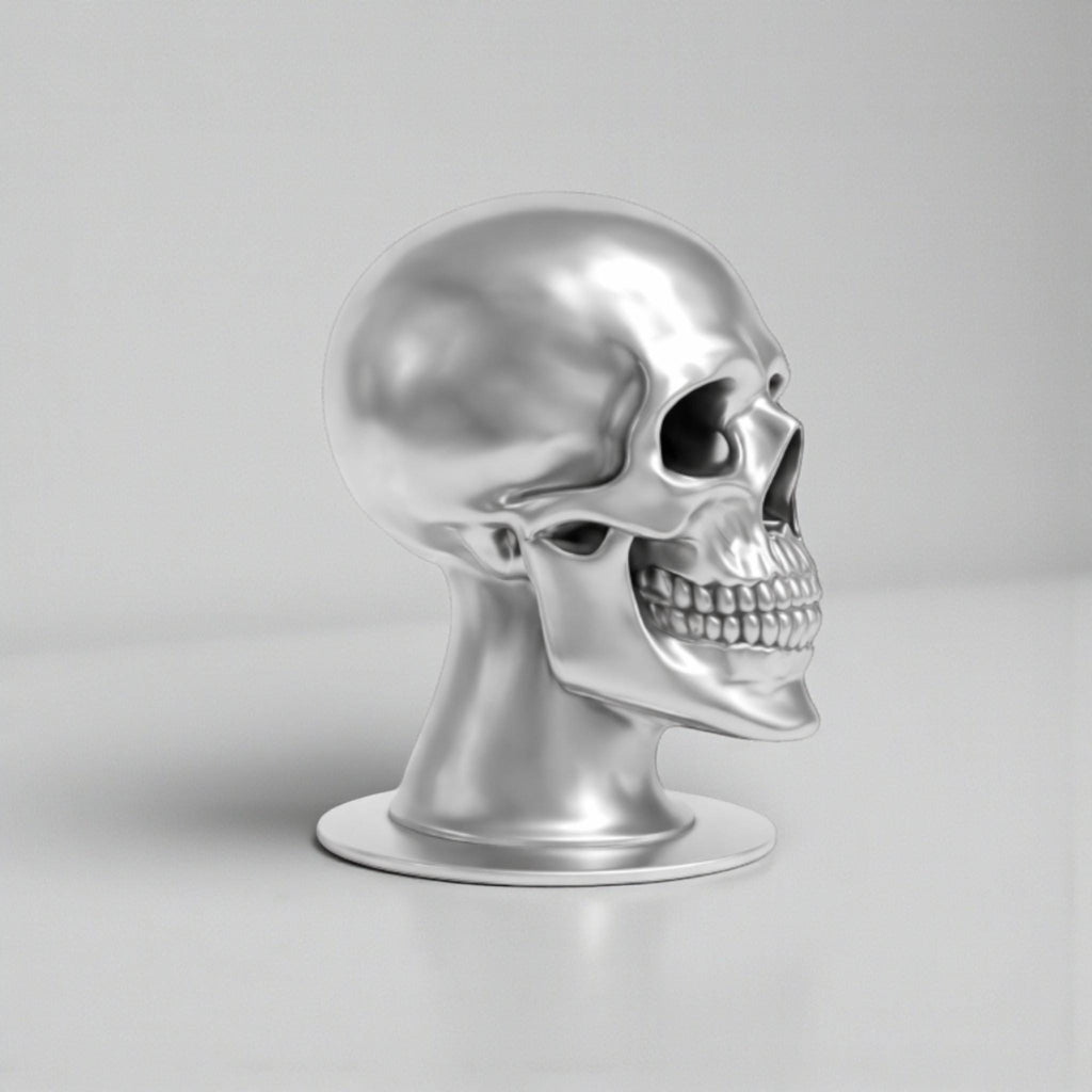 Skull Headphone Stand – Cyberpunk Gaming Desk Organizer & Headset Hanger