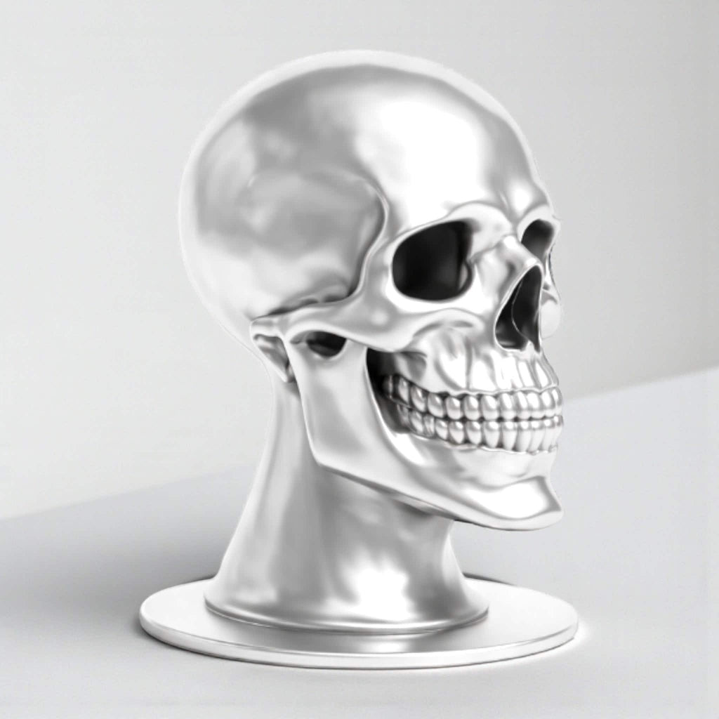 Skull Headphone Stand – Cyberpunk Gaming Desk Organizer & Headset Hanger