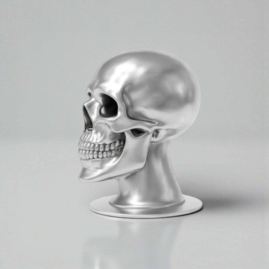 Skull Headphone Stand – Cyberpunk Gaming Desk Organizer & Headset Hanger