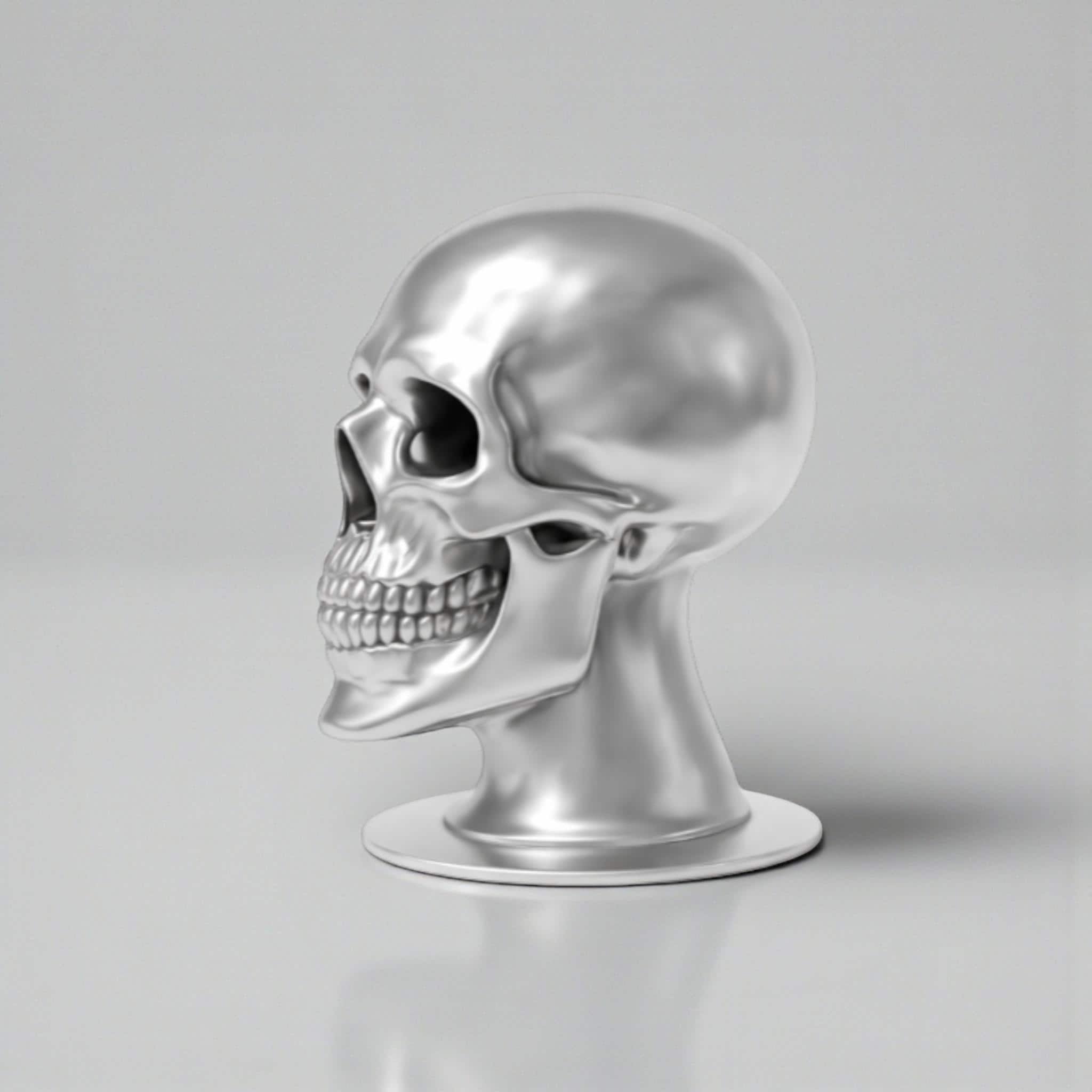 Skull Headphone Stand – Cyberpunk Gaming Desk Organizer & Headset Hanger