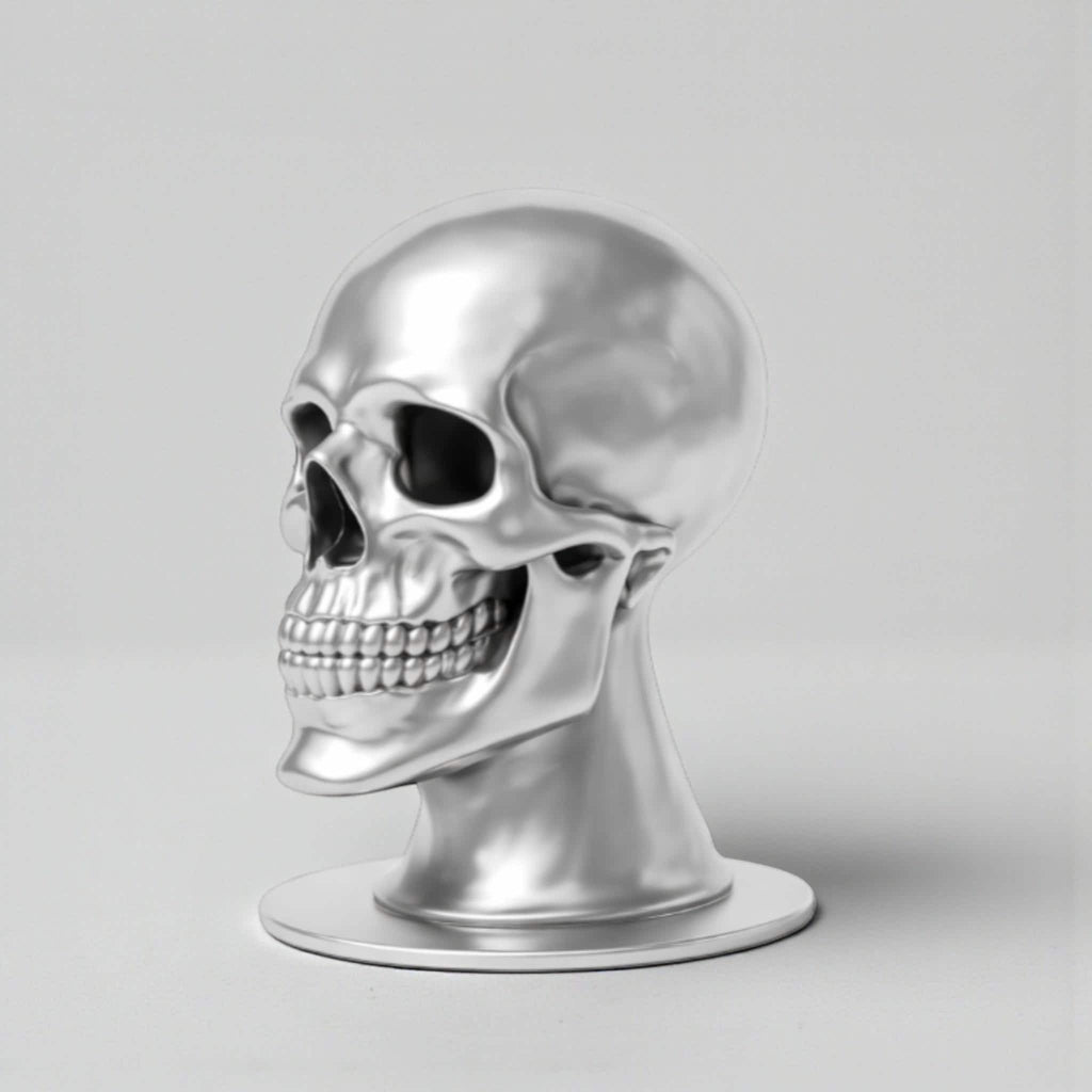 Skull Headphone Stand – Cyberpunk Gaming Desk Organizer & Headset Hanger