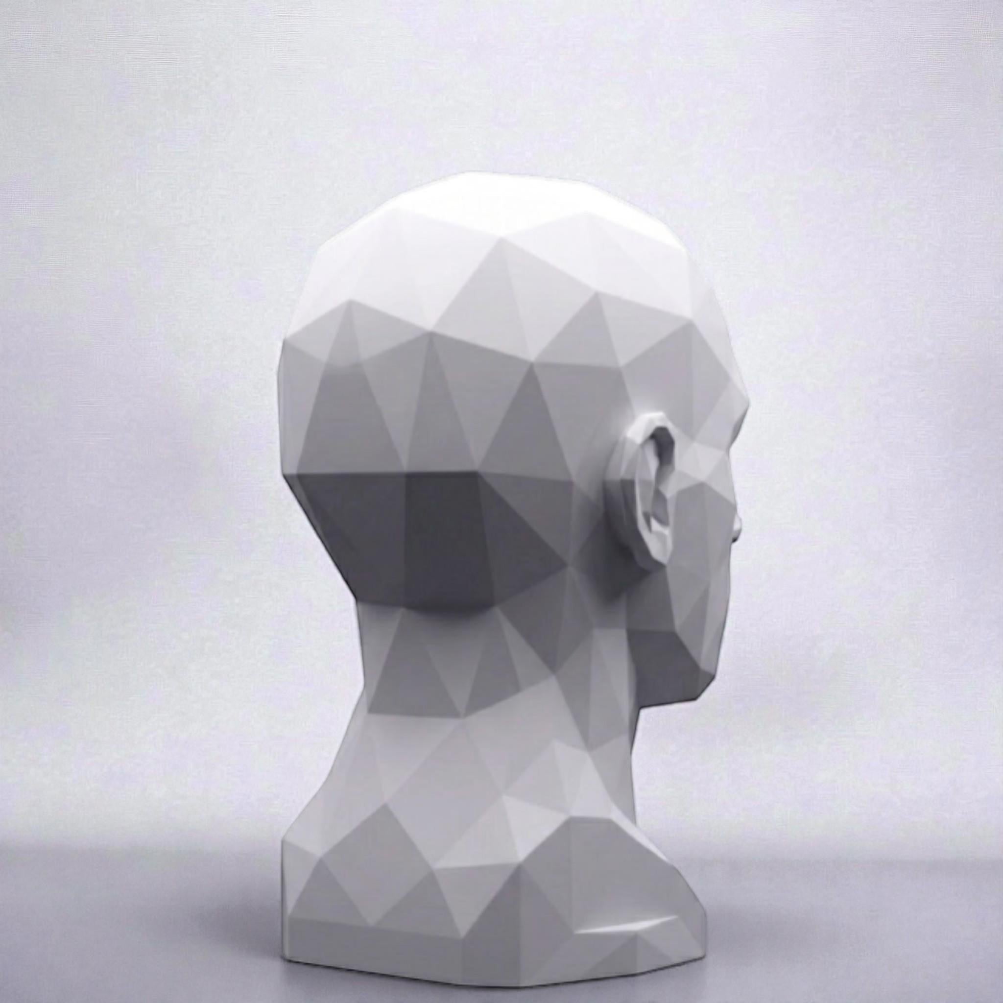 Human Bust Headphone Stand – Minimalist Modern Desk Headset Holder