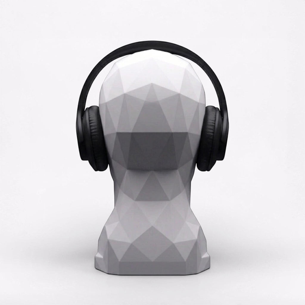 Human Bust Headphone Stand – Minimalist Modern Desk Headset Holder
