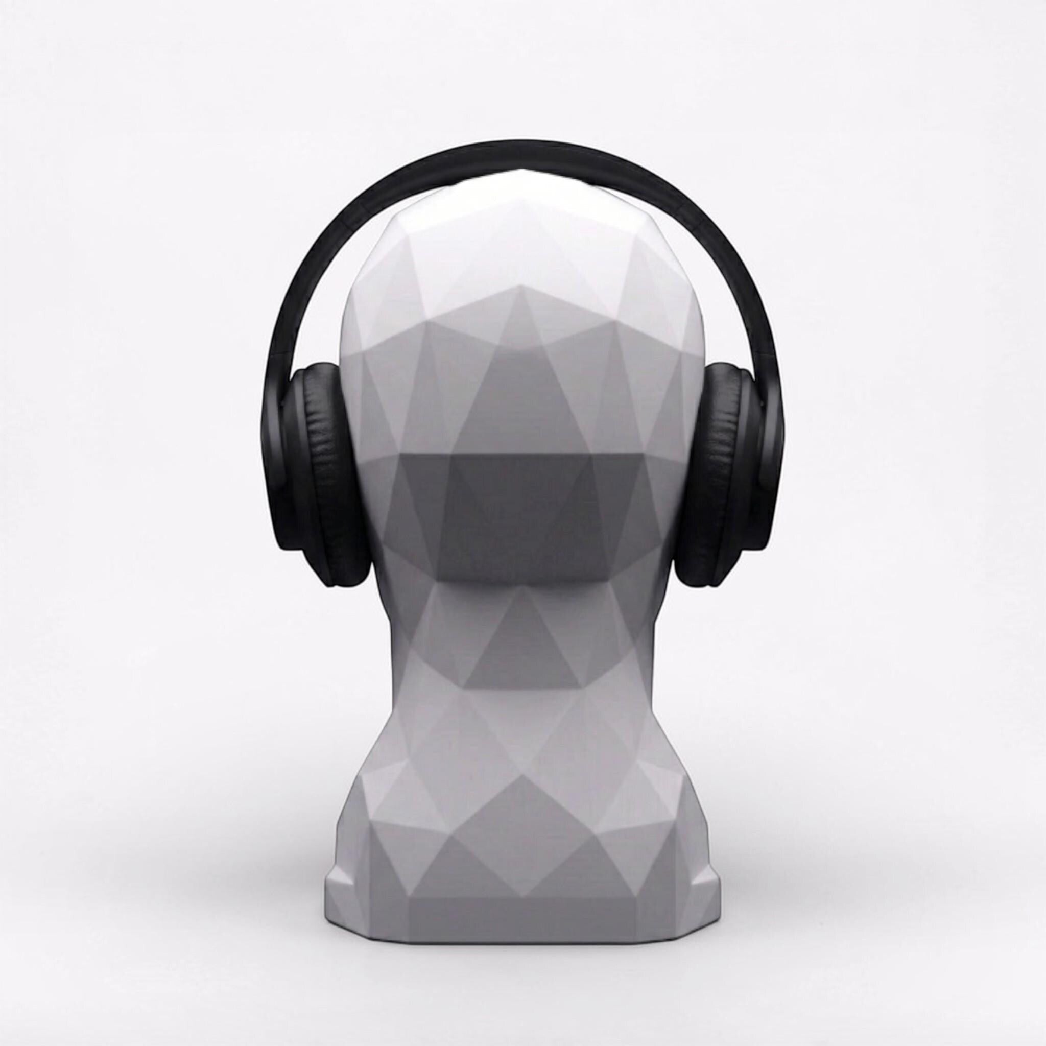 Human Bust Headphone Stand – Minimalist Modern Desk Headset Holder