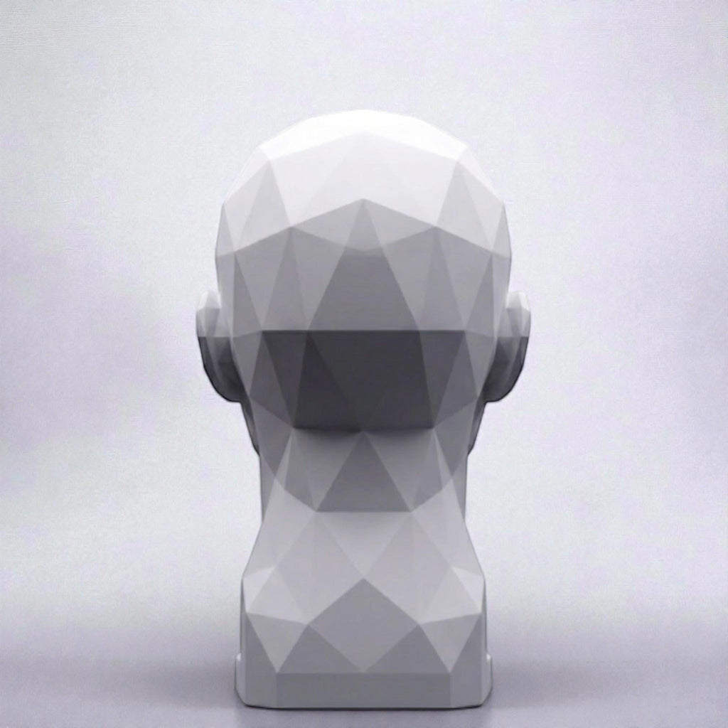 Human Bust Headphone Stand – Minimalist Modern Desk Headset Holder